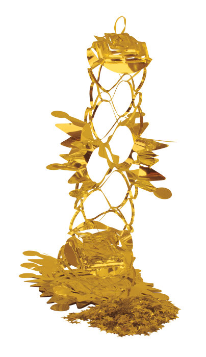 Dekorationssæt til nytår guld